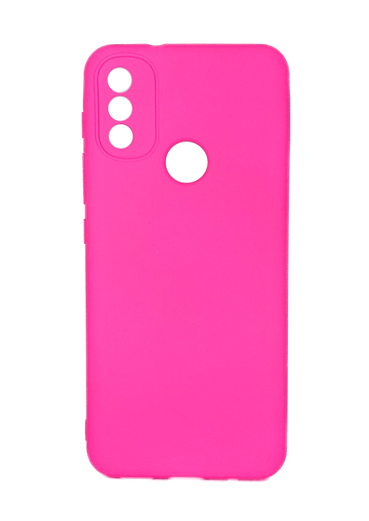 Protectores para celular  para Motorola  Moto E20 Funda de silicona con felpa Fucsia